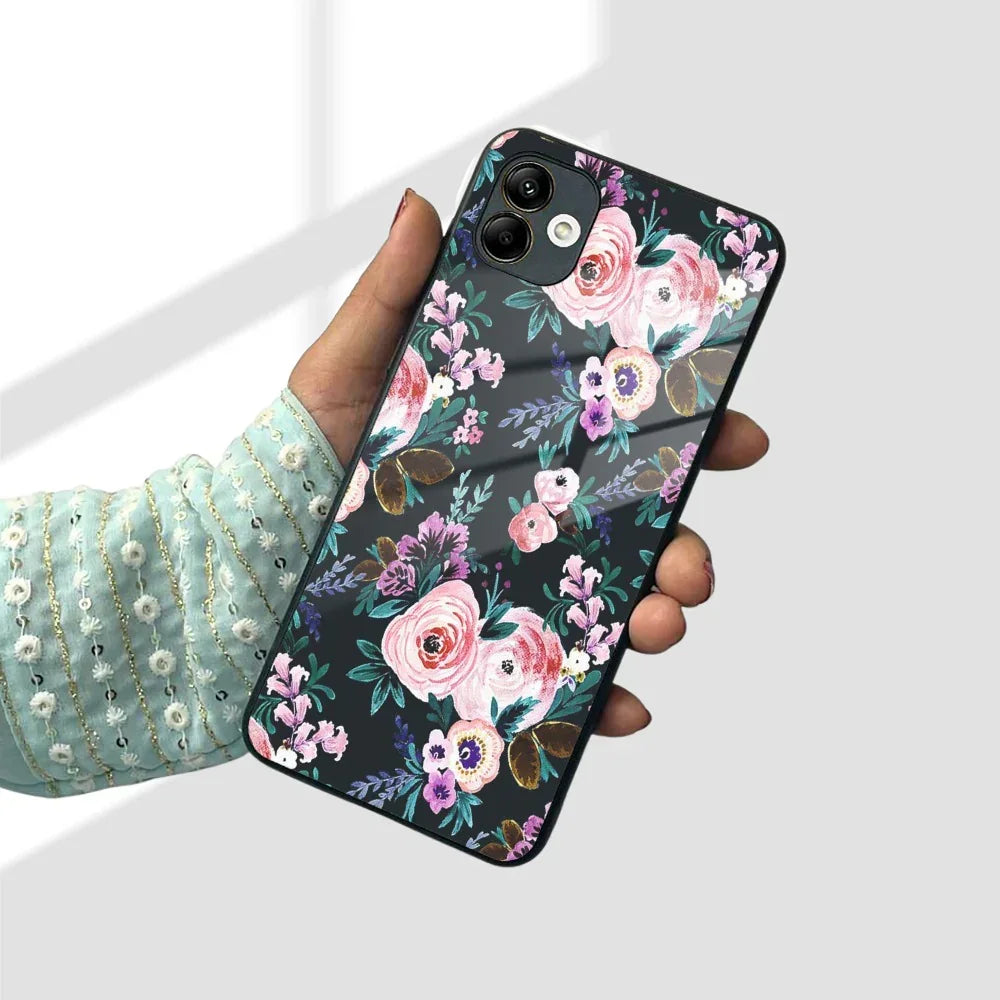 Cute Floral Glass Case Cover For Samsung - ShopOnCliQ