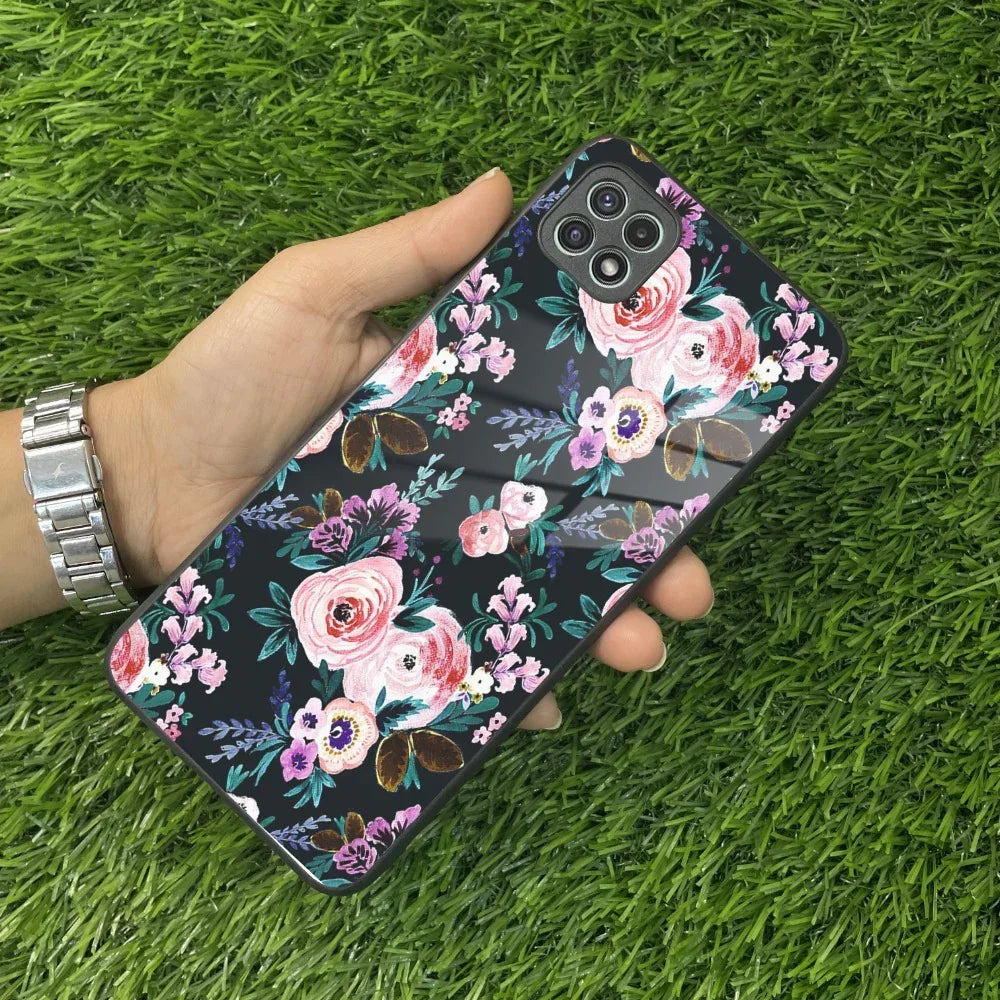 Cute Floral Glass Case Cover For Samsung - ShopOnCliQ