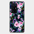 Cute Floral Glass Case Cover For Vivo X70 Pro Plus 5G
