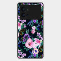 Cute Floral Glossy Metal Case Cover For iQOO 9 Pro 5G