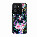Cute Floral Glossy Metal Case Cover For Motorola Edge 50 Neo