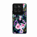 Cute Floral Glossy Metal Case Cover For Motorola Edge 60 Pro 5G