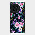 Cute Floral Glossy Metal Case Cover For Oneplus 12R 5G