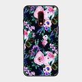 Cute Floral Glossy Metal Case Cover For Oneplus 7