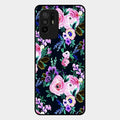 Cute Floral Glossy Metal Case Cover For Oppo F19 Pro Plus 5G