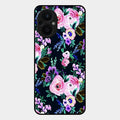 Cute Floral Glossy Metal Case Cover For Oppo F21 Pro 5G