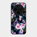 Cute Floral Glossy Metal Case Cover For Oppo Find X8 5G