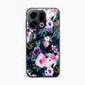 Cute Floral Glossy Metal Case Cover For Oppo Find X9 5G