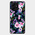 Cute Floral Glossy Metal Case Cover For Realme C53