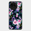 Cute Floral Glossy Metal Case Cover For Realme C67 5G