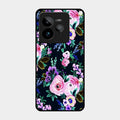 Cute Floral Glossy Metal Case Cover For Realme Gt 7 Pro