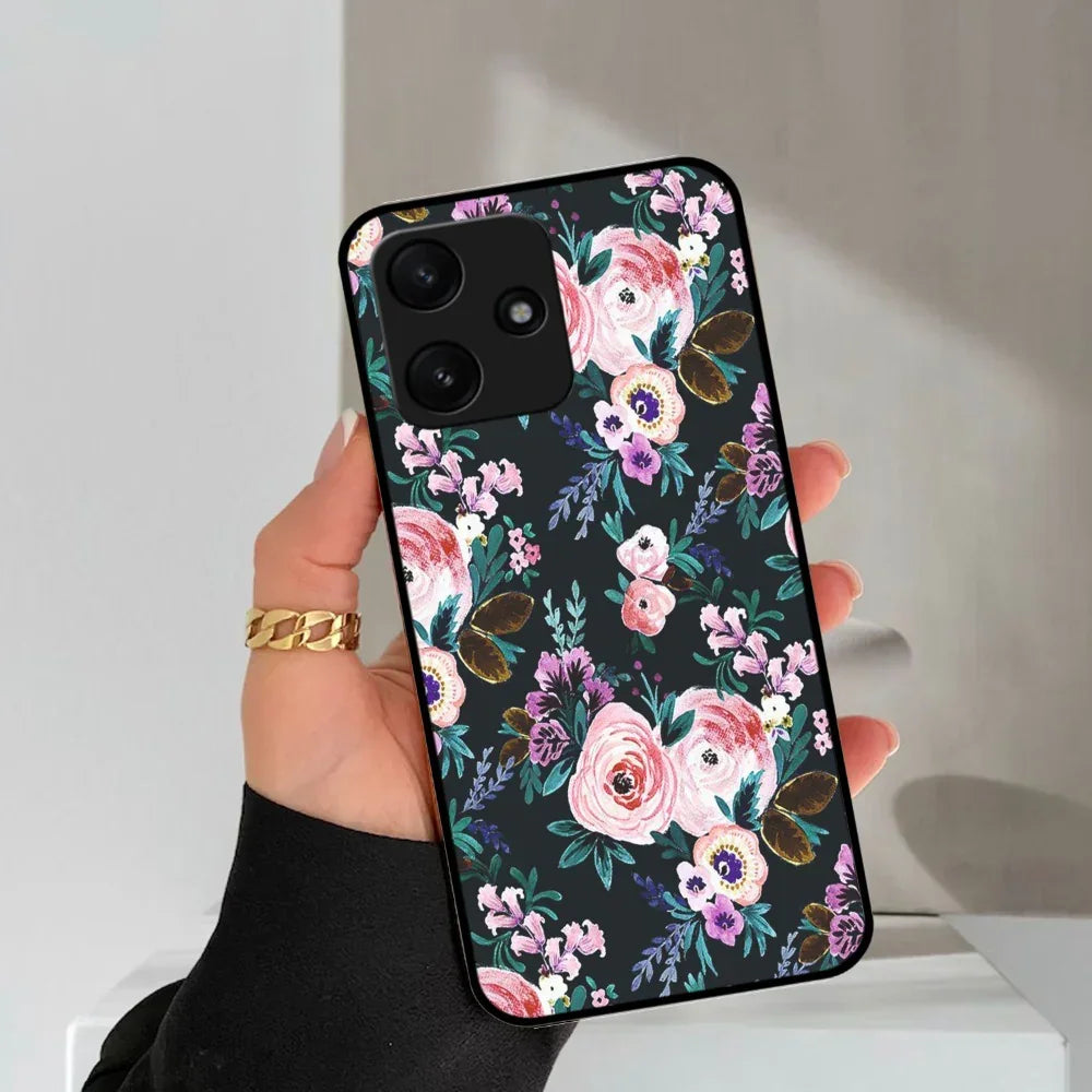 Cute Floral Glossy Metal Case Cover For Redmi - ShopOnCliQ