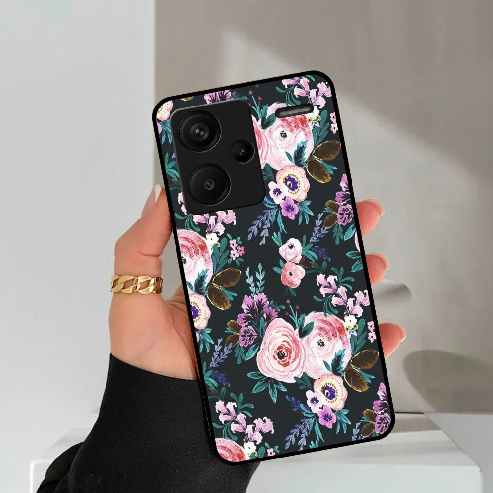 Cute Floral Glossy Metal Case Cover For Redmi - ShopOnCliQ