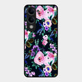 Cute Floral Glossy Metal Case Cover For Vivo T4 Lite 5G