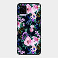 Cute Floral Glossy Metal Case Cover For Vivo V20