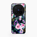 Cute Floral Glossy Metal Case Cover For Vivo X300 Pro 5G