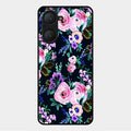 Cute Floral Glossy Metal Case Cover For Vivo Y18E
