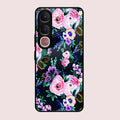 Cute Floral Glossy Metal Case Cover For Vivo Y31 5G