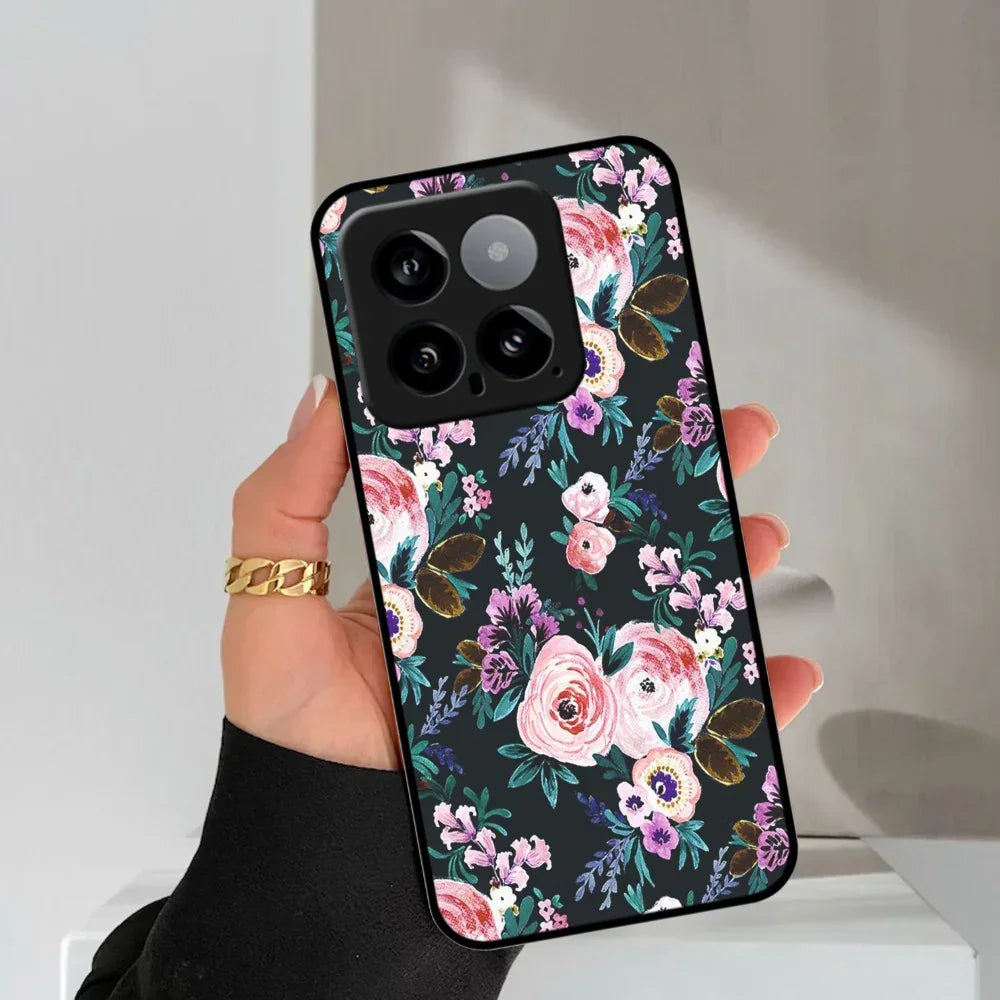 Cute Floral Glossy Metal Case Cover For Redmi - ShopOnCliQ
