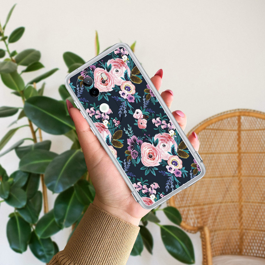 Cute Floral Anti Yellow Case For Vivo V40e 5G