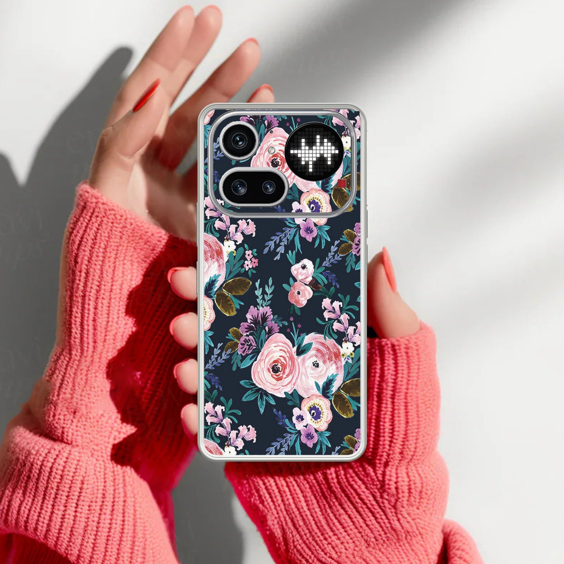 Cute Floral Anti Yellow Case For Nothing Phone 4A Pro 5G