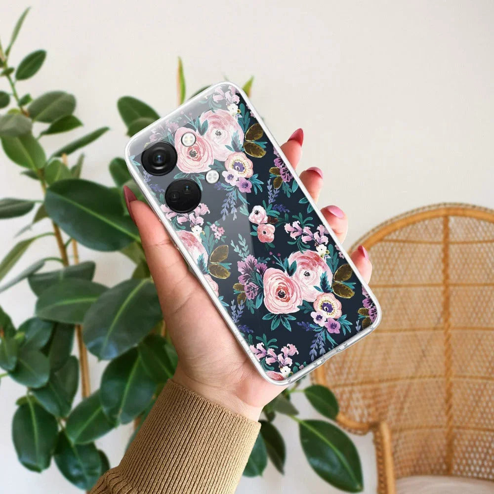 Cute Floral Transparent Silicon Case For OnePlus - ShopOnCliQ