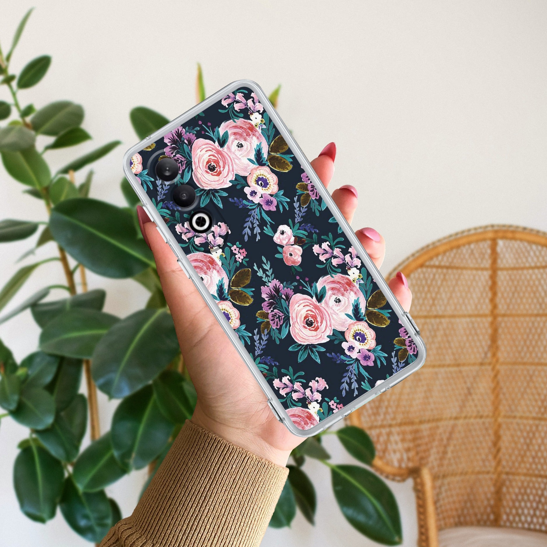 Cute Floral Anti Yellow Case For OnePlus Nord CE 4 5G