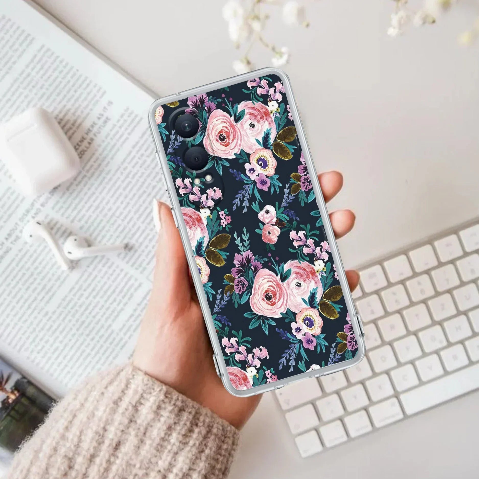 Cute Floral Transparent Silicon Case For OnePlus - ShopOnCliQ