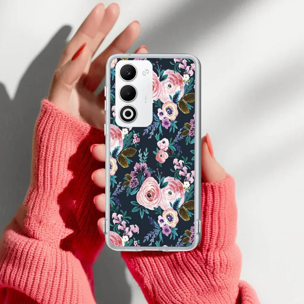 Cute Floral Anti Yellow Case For Oppo A5 5G
