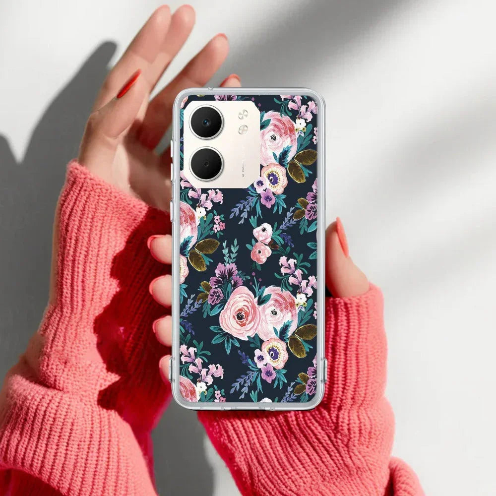 Cute Floral Anti Yellow Case For Oppo A5X 5G