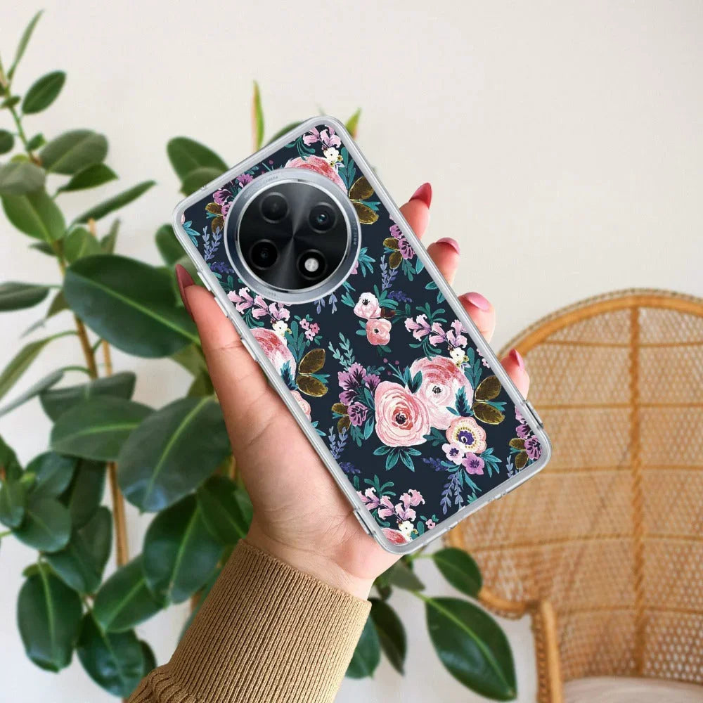 Cute Floral Anti Yellow Case For Oppo F27 5G