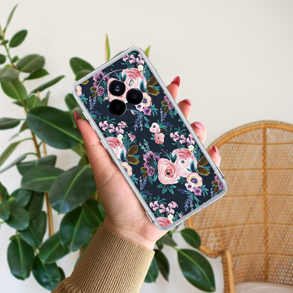 Cute Floral Anti Yelllow Case For Realme 14 Pro Plus 5G