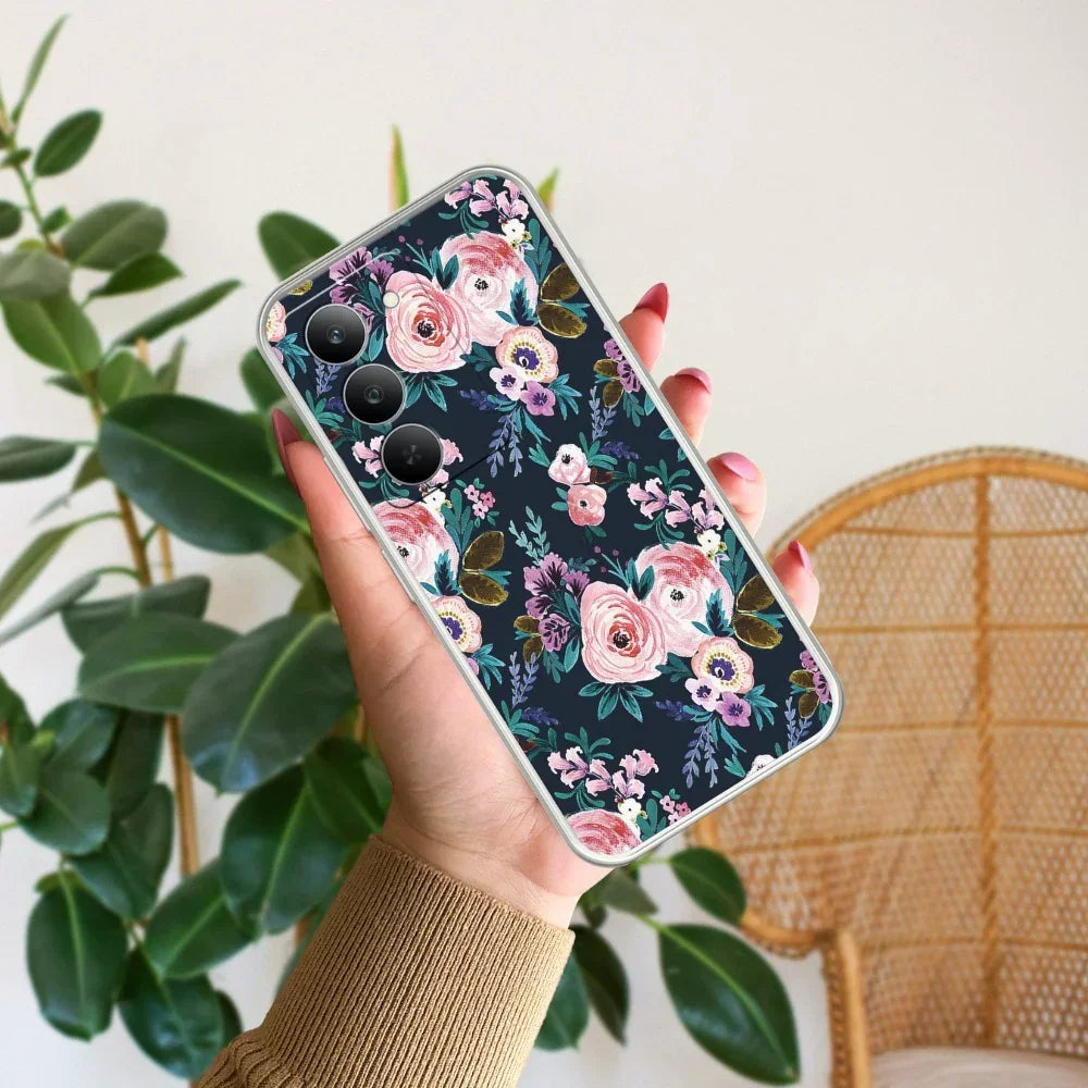 Cute Floral Anti Yelllow Case For Realme C73 5G