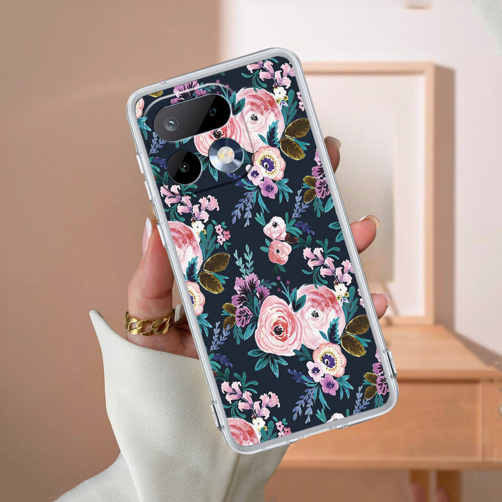 Cute Floral Anti Yelllow Case For Realme 16 Pro 5G