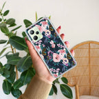 Cute Floral Transparent Silicon Case For Realme C35 / Realme Narzo 50A Prime