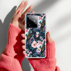 Cute Floral Transparent Silicon Case For Realme Narzo 50 5G