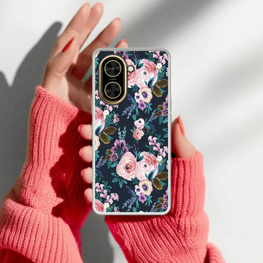 Cute Floral Transparent Silicon Case For Redmi A5 4G