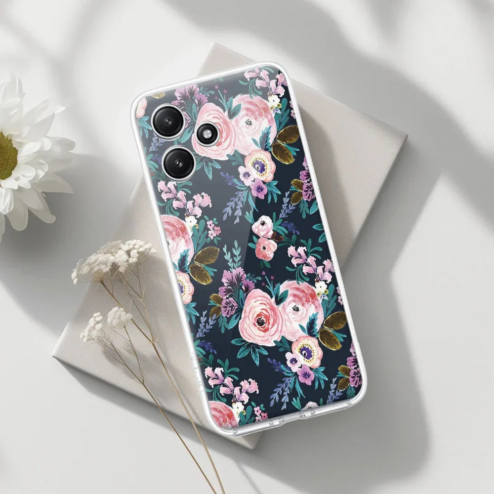 Cute Floral Transparent Silicon Case For Redmi/Xiaomi - ShopOnCliQ