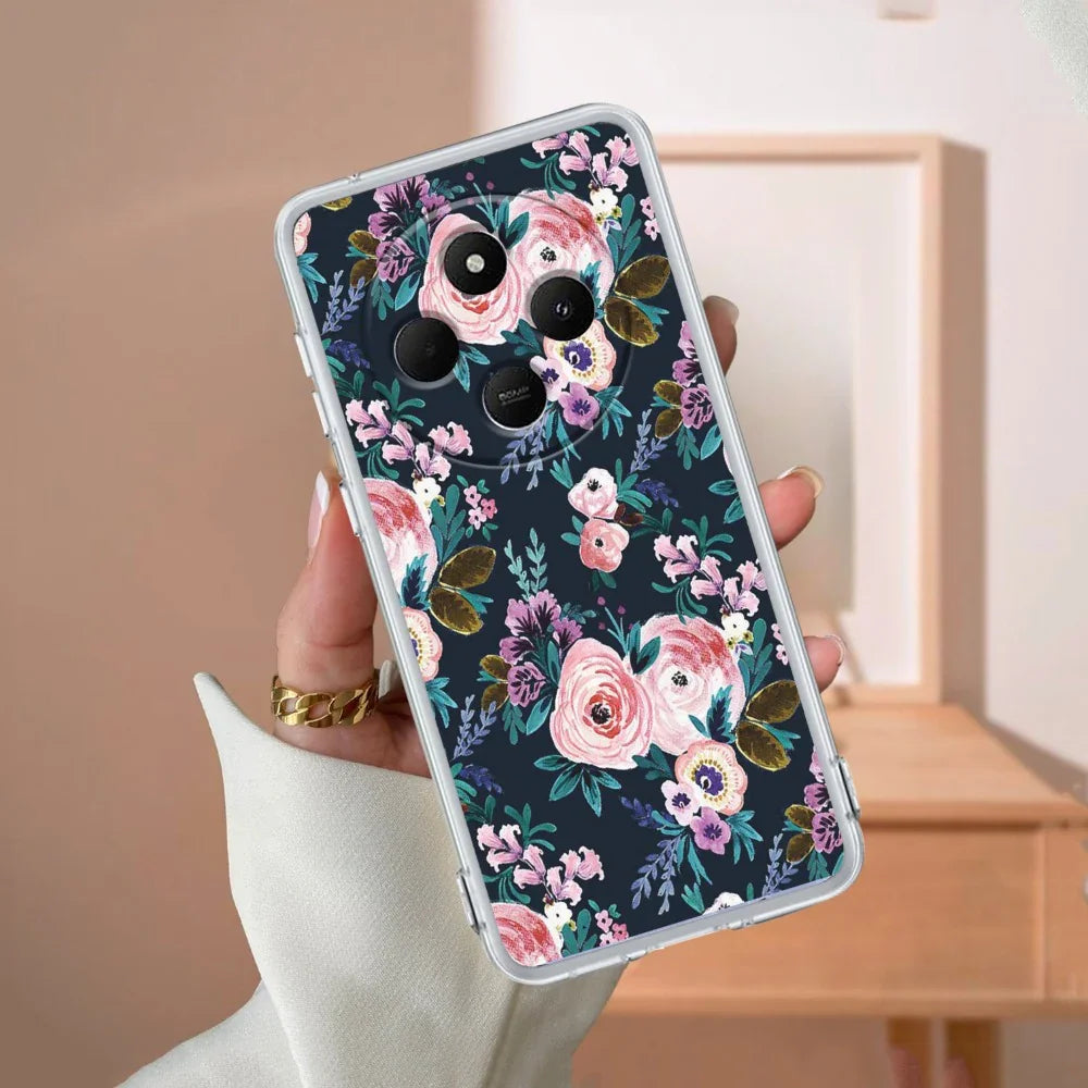 Cute Floral Transparent Silicon Case For Poco - ShopOnCliQ