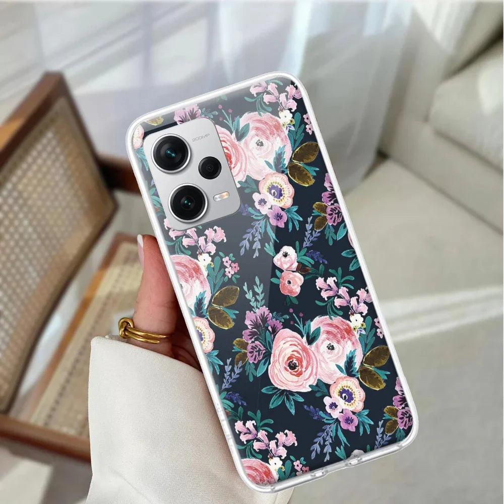 Cute Floral Transparent Silicon Case For Redmi/Xiaomi - ShopOnCliQ
