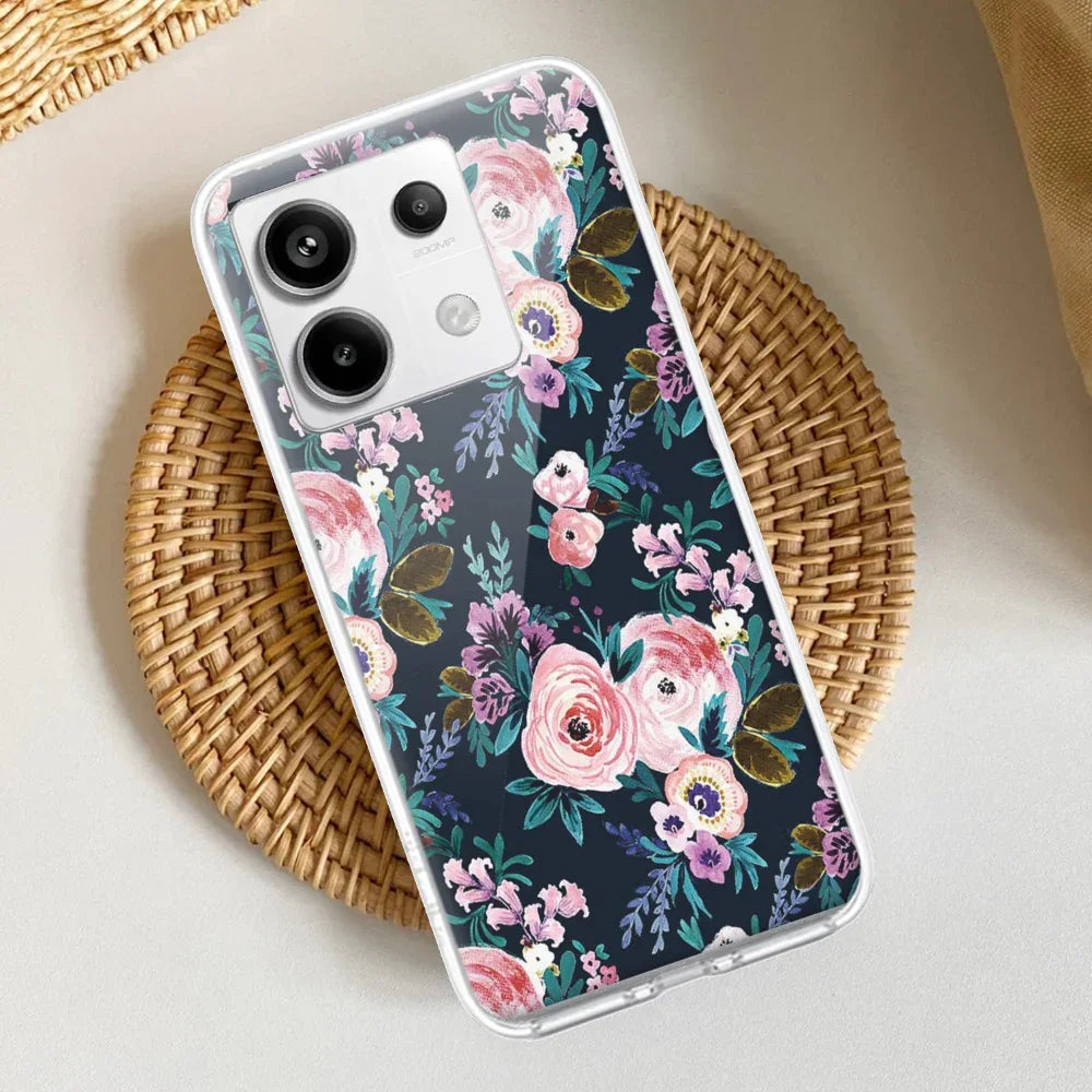Cute Floral Transparent Silicon Case For Redmi/Xiaomi - ShopOnCliQ