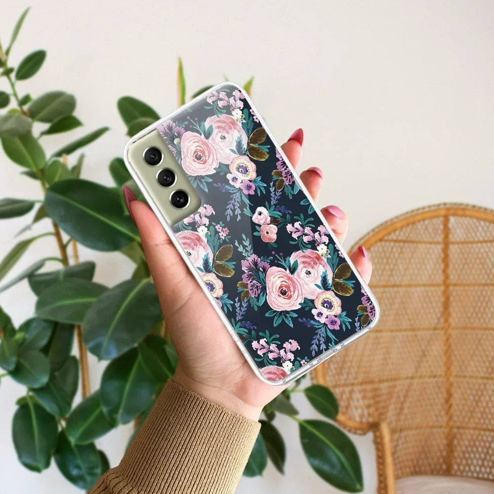 Cute Floral Anti Yellow Case For Samsung Galaxy S21 FE 5G