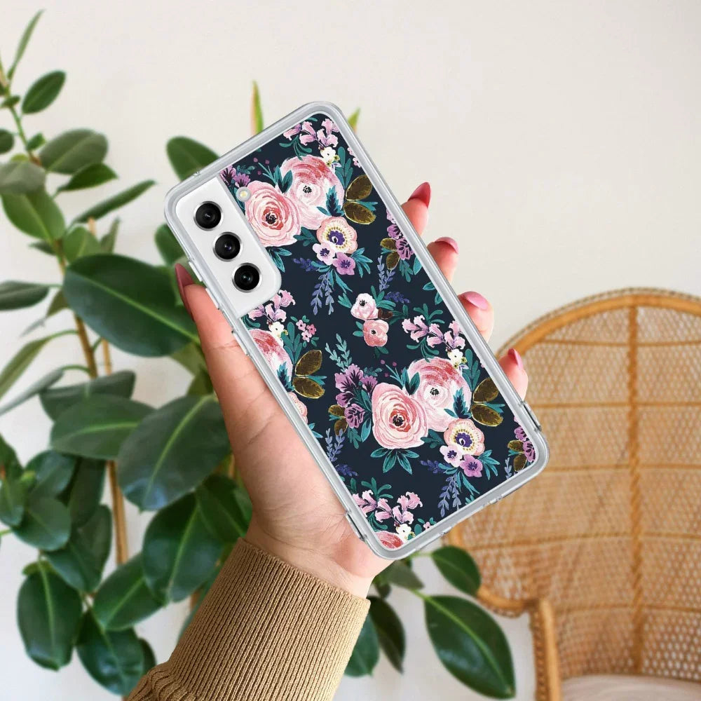 Cute Floral Anti Yellow Case For Samsung Galaxy S22 Plus 5G