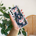 Cute Floral Transparent Silicon Case For Samsung Galaxy S22 5G