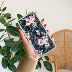 Cute Floral Transparent Silicon Case For Vivo T2 5G
