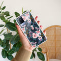 Cute Floral Transparent Silicon Case For Vivo V21 5G