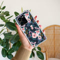 Cute Floral Transparent Silicon Case For Vivo Y35