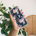 Cute Floral Transparent Silicon Case For Vivo Y27 4G