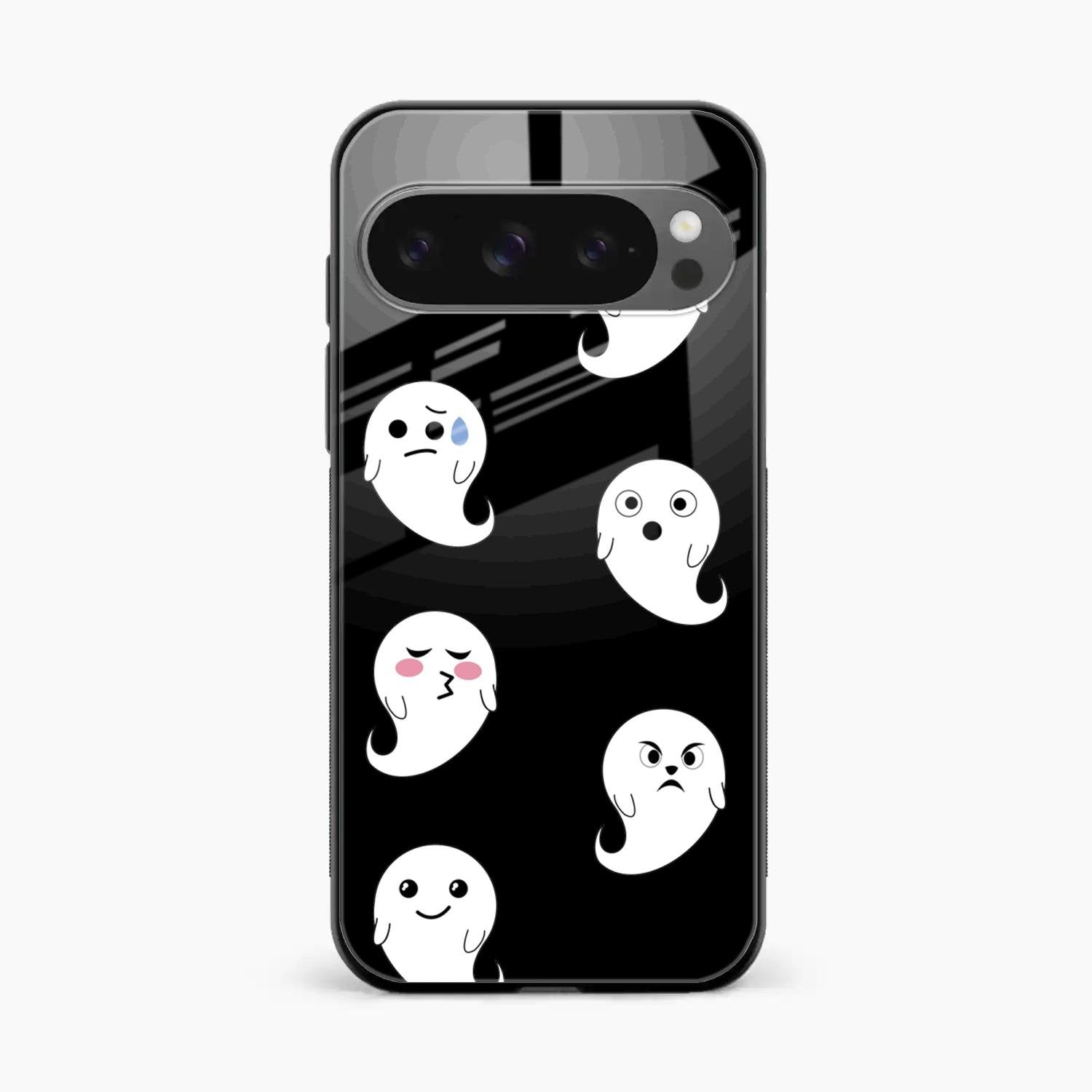 Cute Ghost Glass Case Cover For Google Pixel 10 Pro