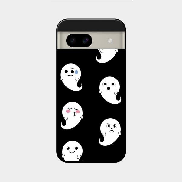 Cute Ghost Glass Case Cover For Google Pixel 8A 5G